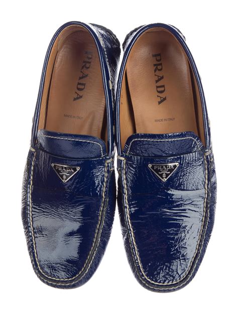 prada patent leather flats|prada patent leather loafer.